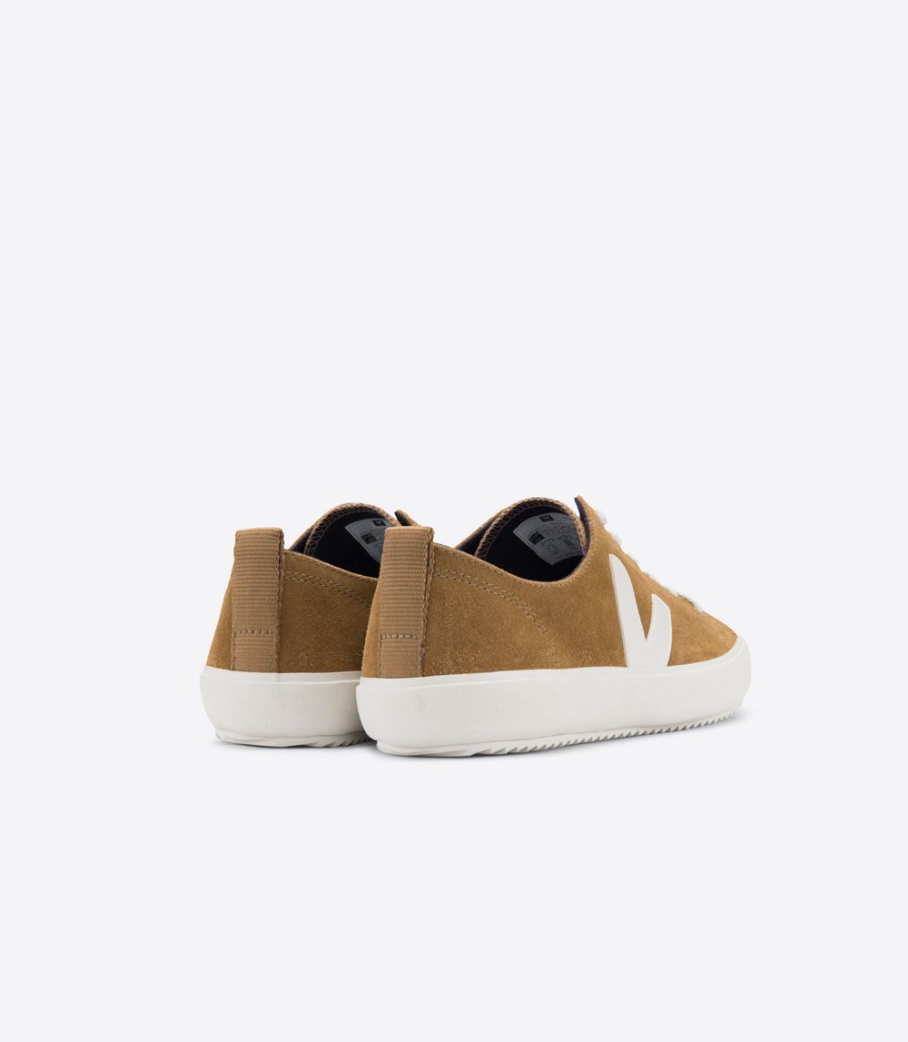 Veja Trainers Mens Brown/White - Nova Suede - VEDS-67349